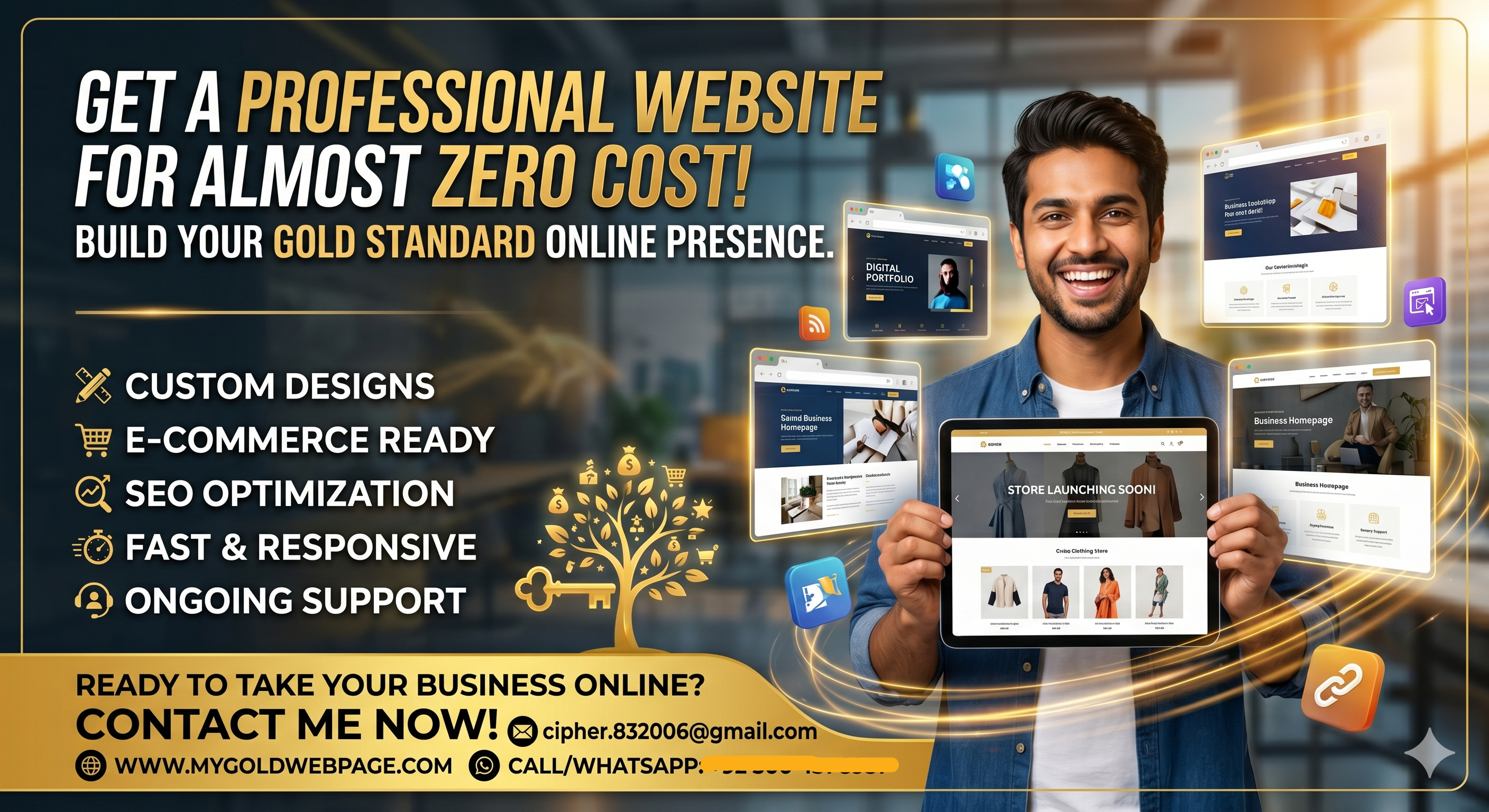 Get a Professional Website for Almost Zero Cost